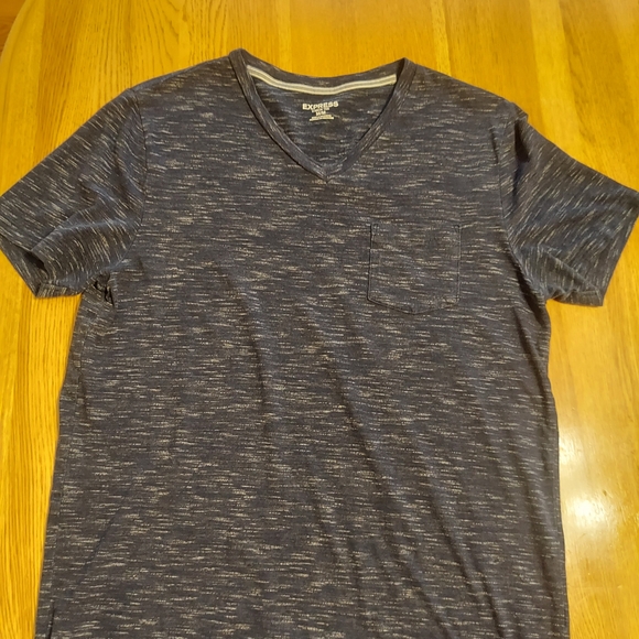 Express Navy Blue Short Sleeve Tee - Picture 1 of 3